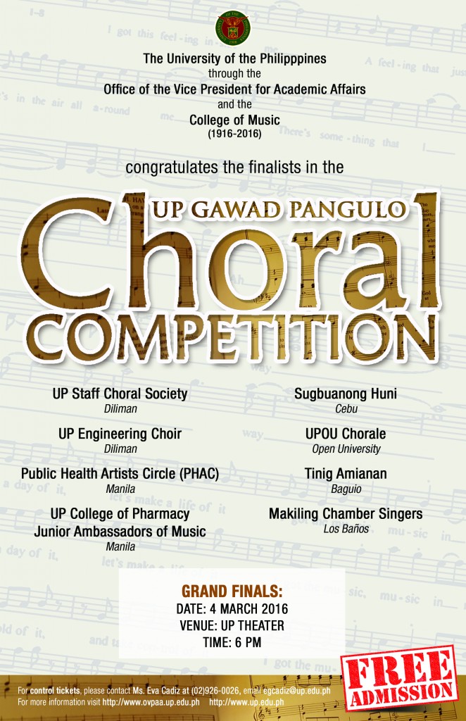 UP Gawad Pangulo Choral Competition