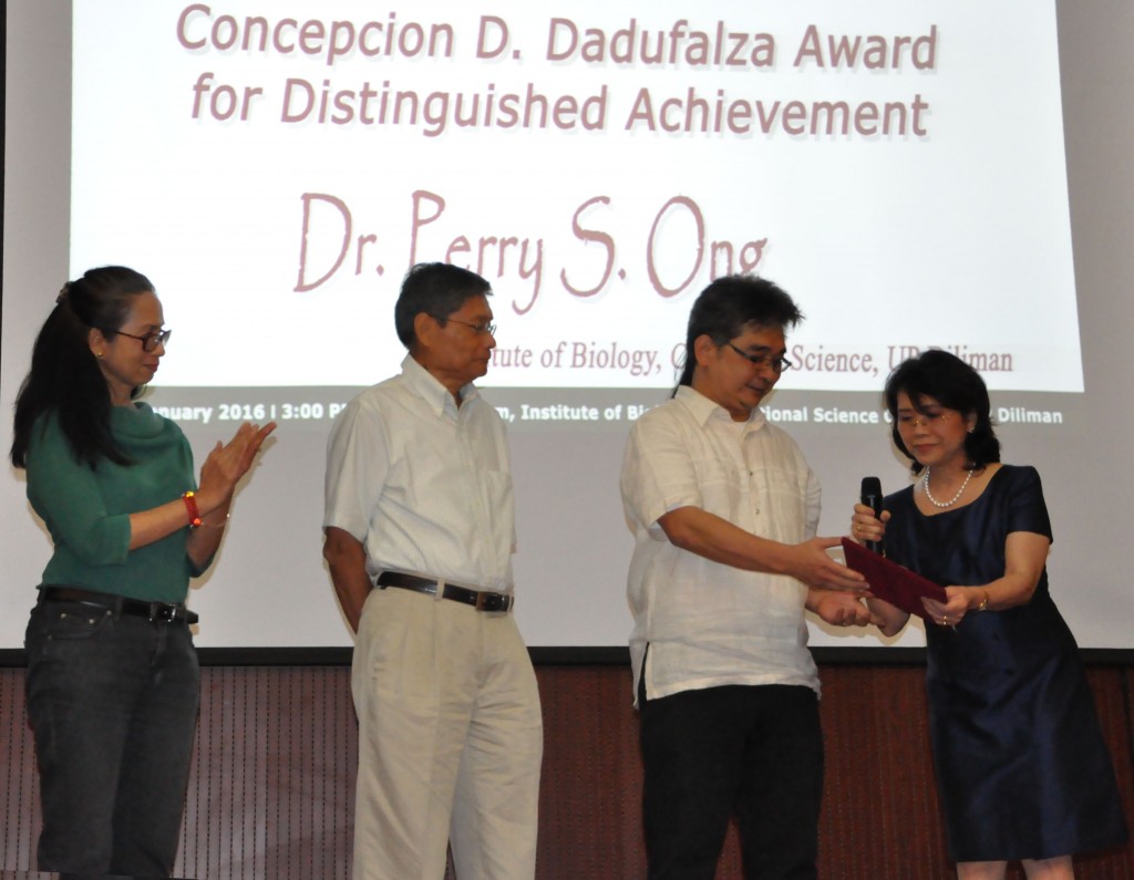 Concepcion Dadufalza Award goes to UP biologist with a spirit to serve