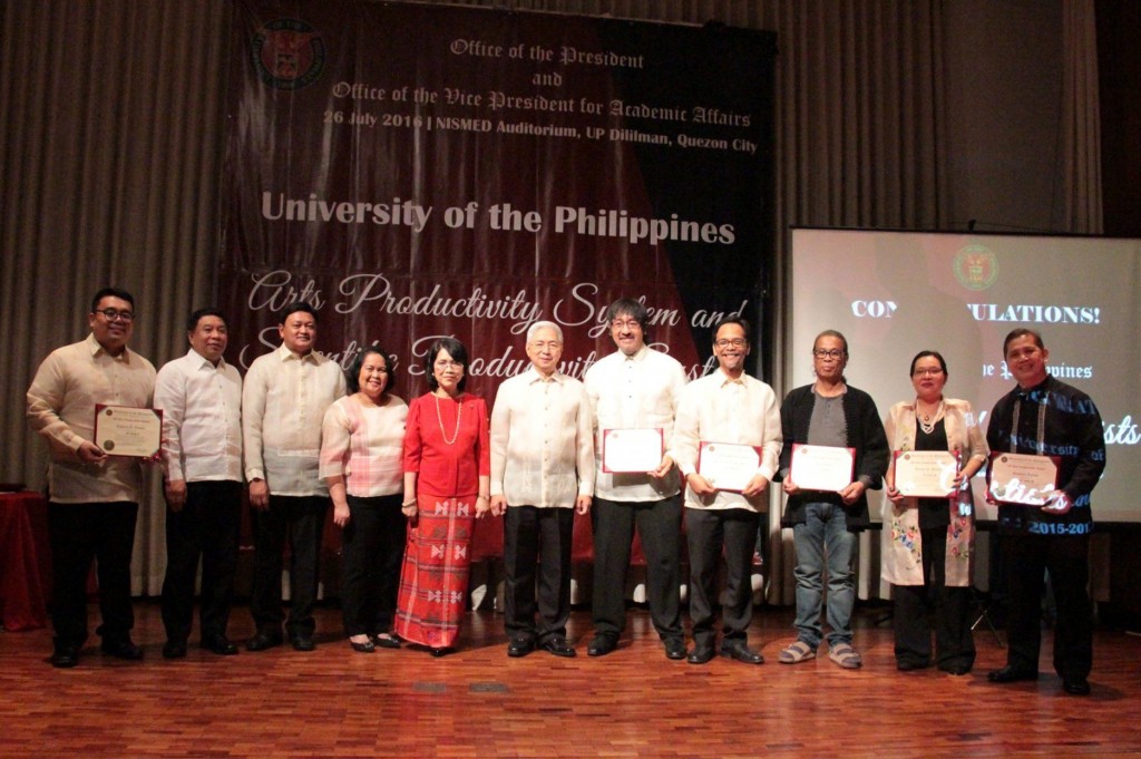 UP Artists and Scientists for 2015-2017 named