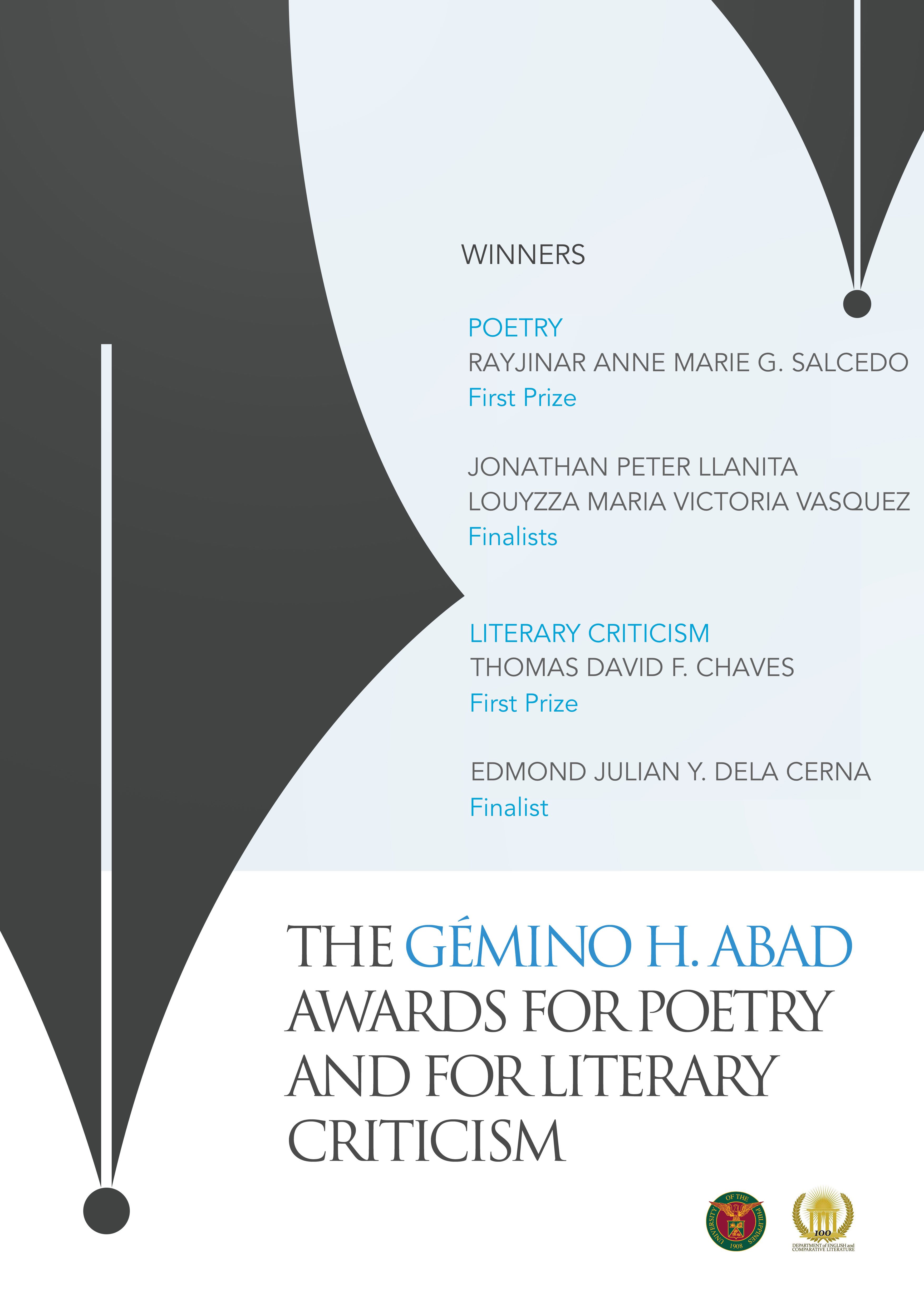 2019 Gémino H Abad Awards winners and finalists