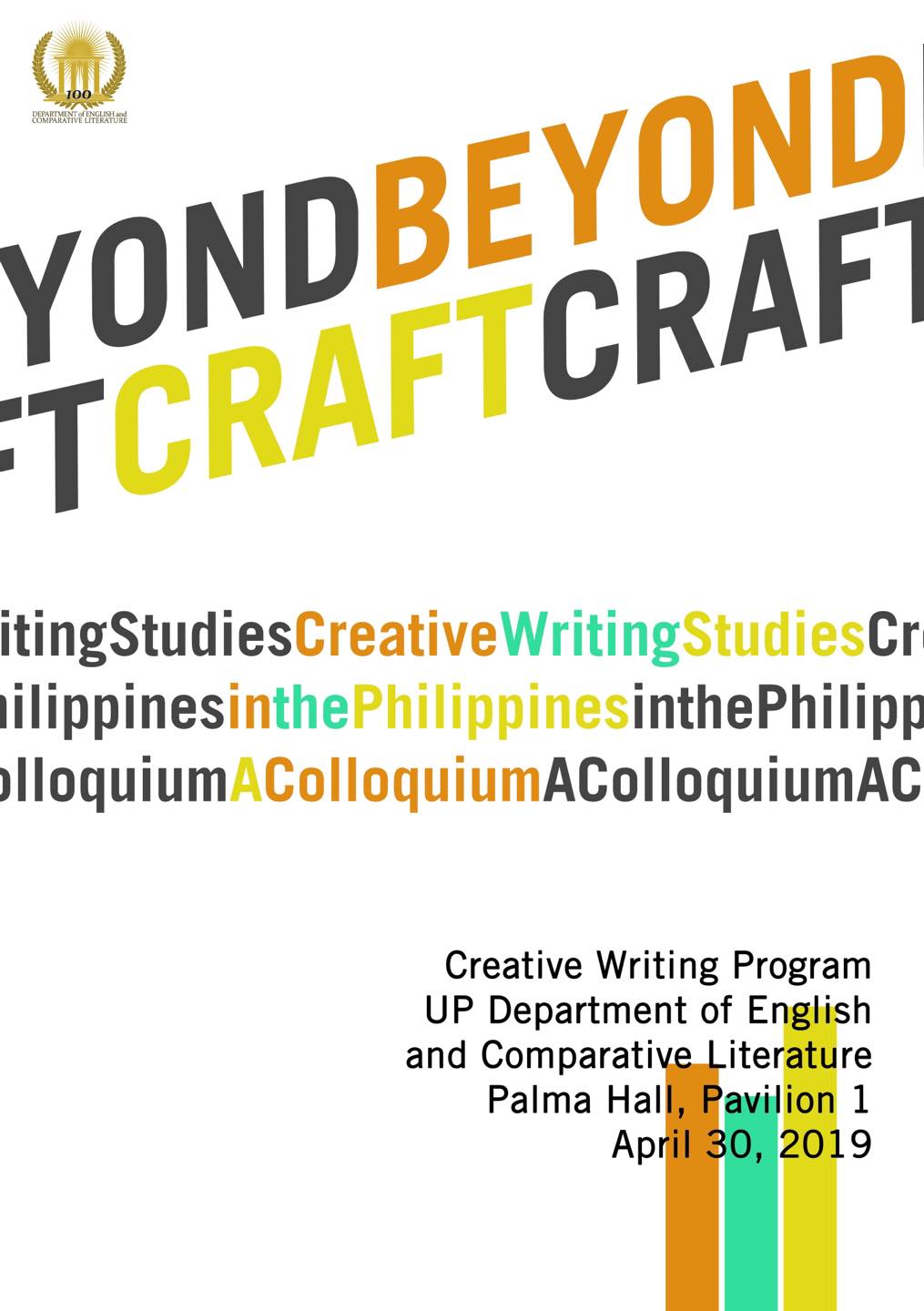 Beyond Craft: Creative Writing Studies in the Philippines