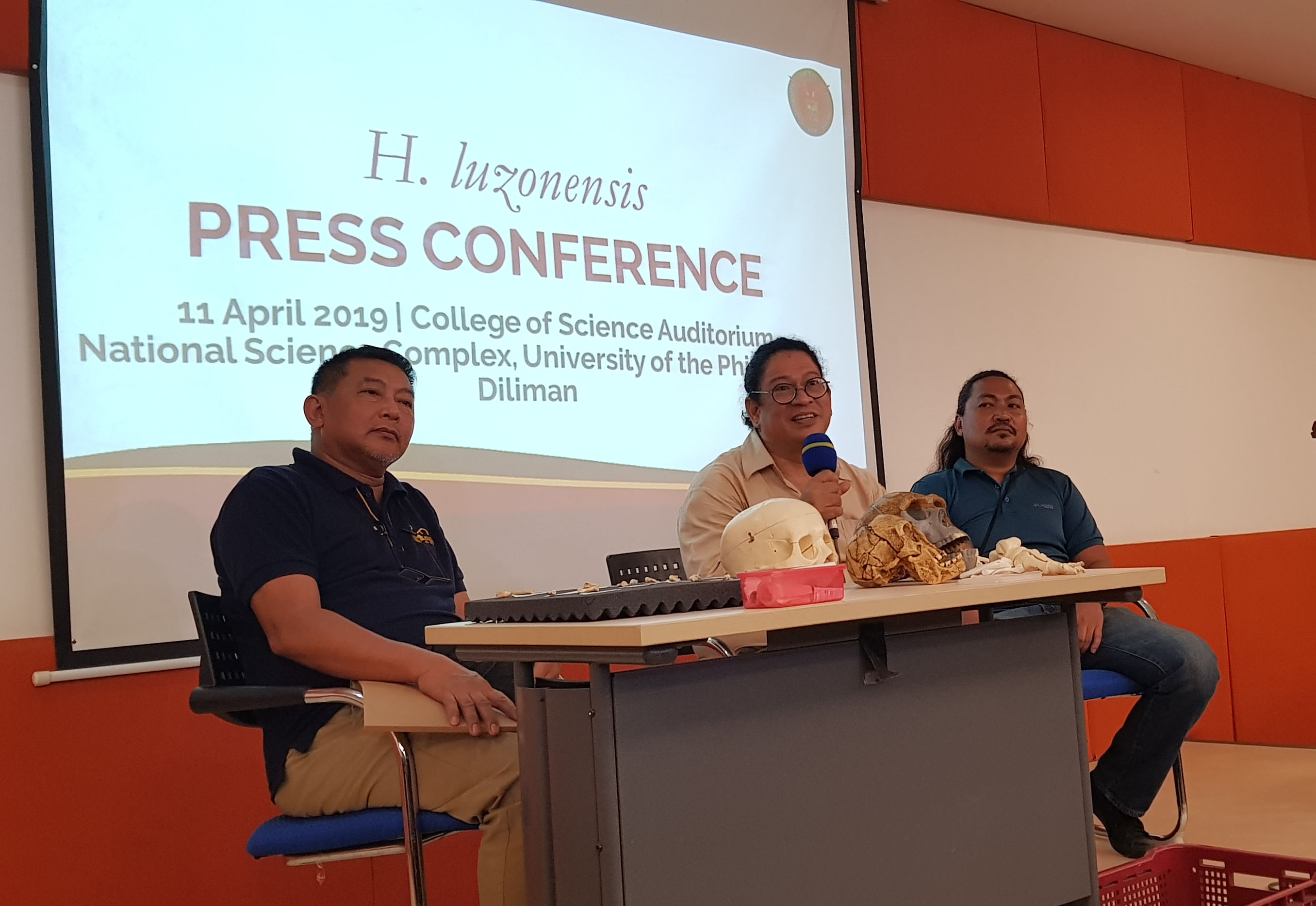 UP holds press conference on newly discovered Homo luzonensis