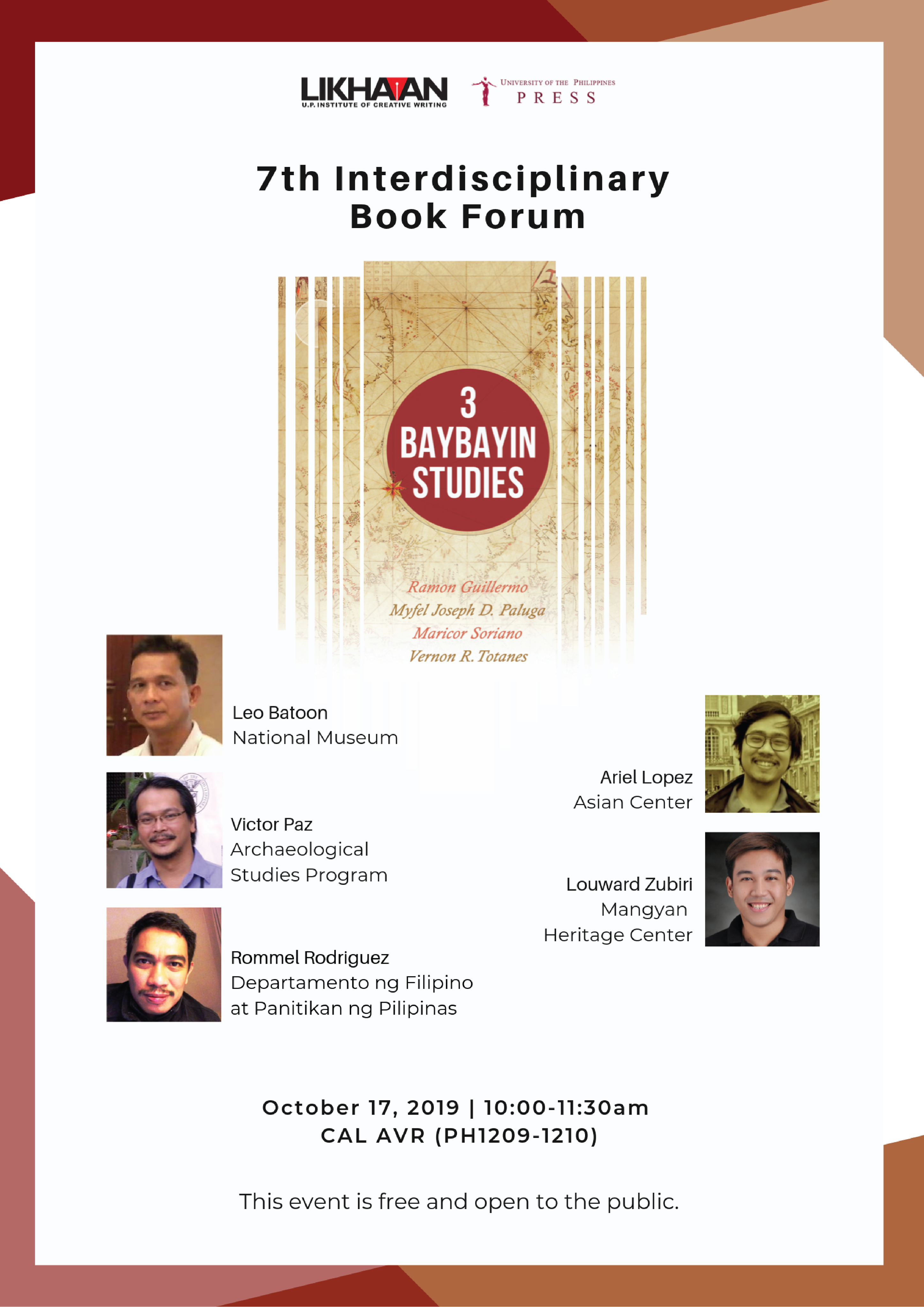 7th Interdisciplinary Book Forum features analysis of Spanish colonial baybayin documents